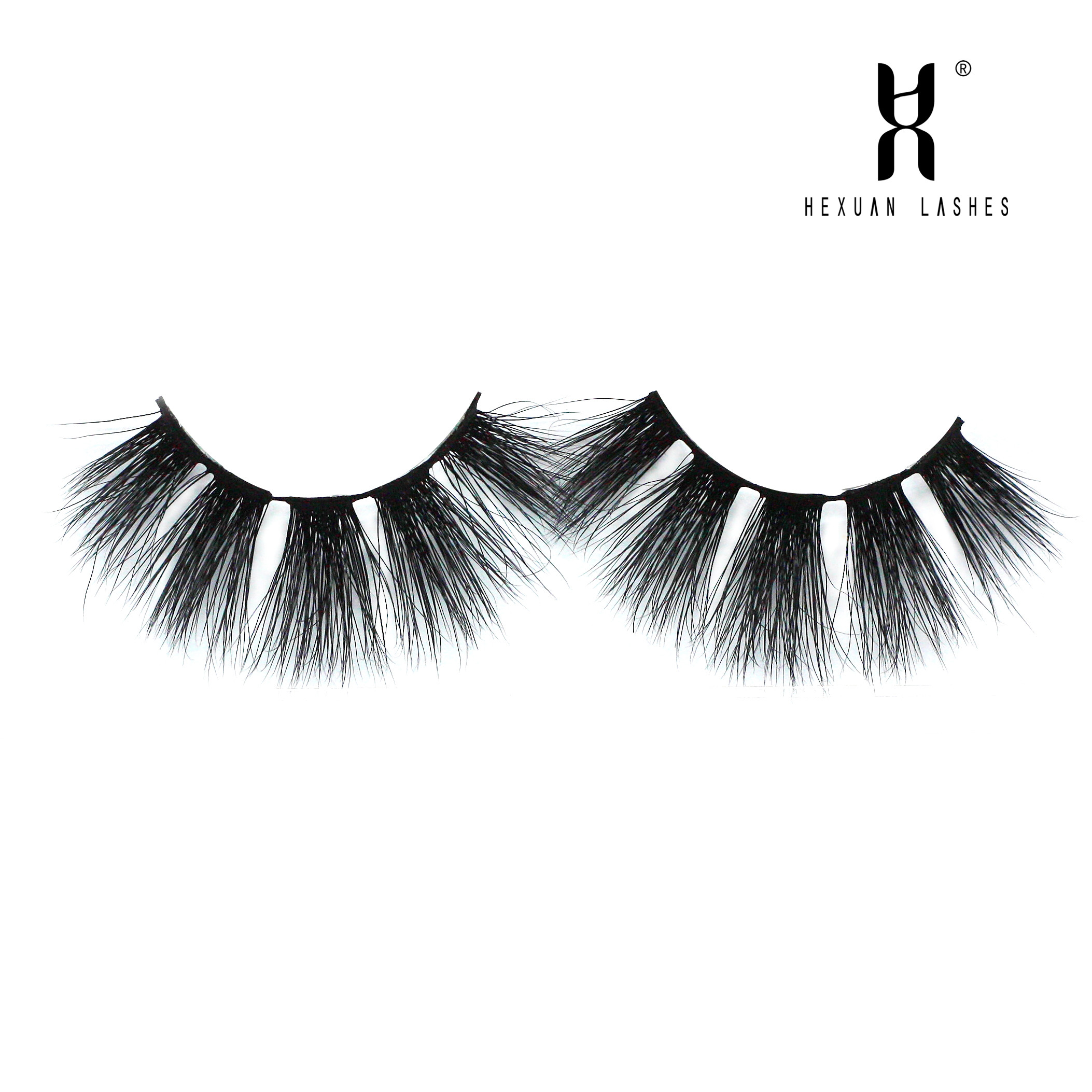 High quality 2 pairs real mink eyelashes natural long 3d 